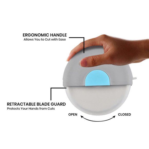 Premium Stainless Steel Food Grade Easy Pizza Cutter Wheel - Picture 4 of 5